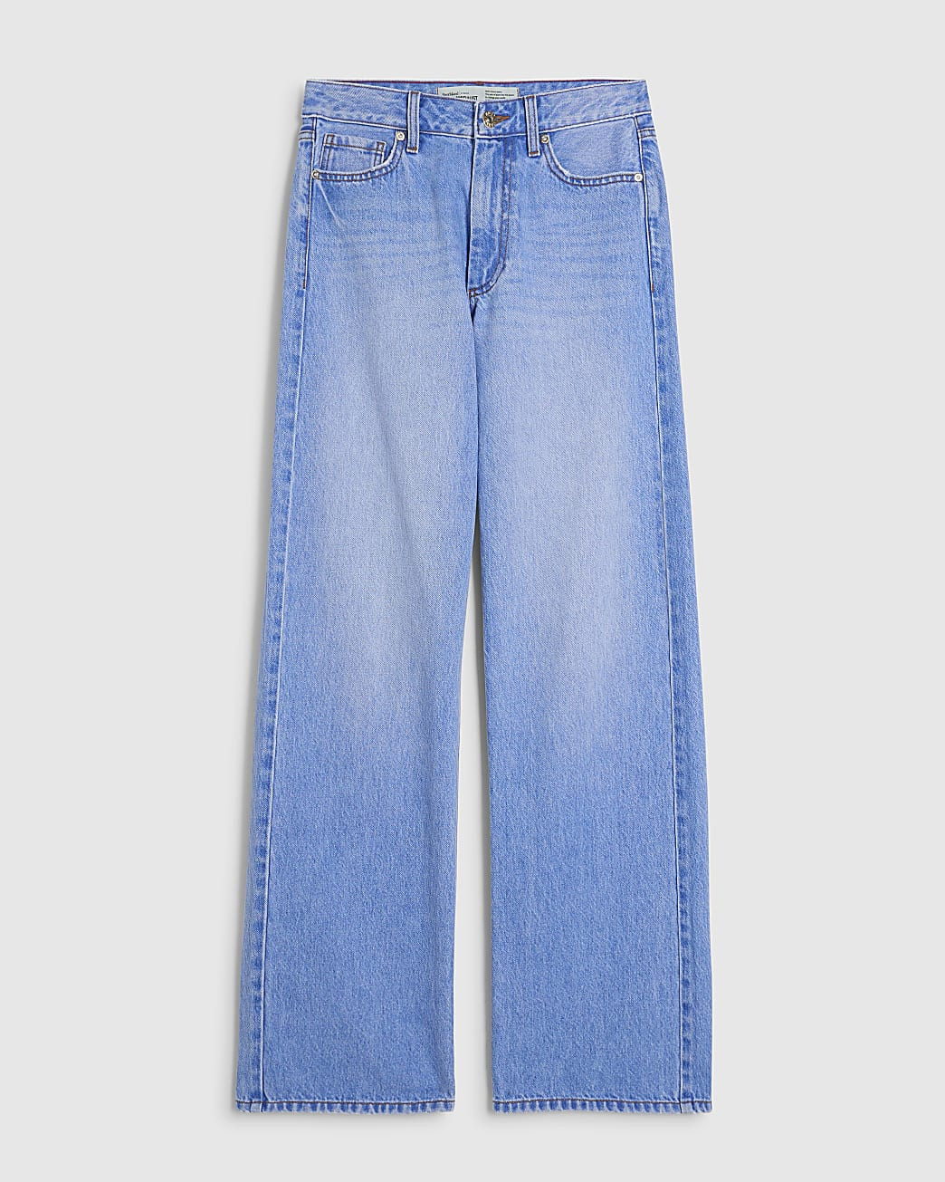Blue Relaxed Straight Leg Jeans | River Island UK & IE