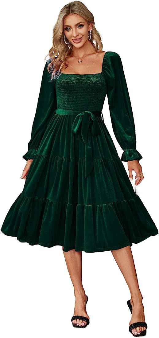 Velvet Holiday Dress | Amazon (US)