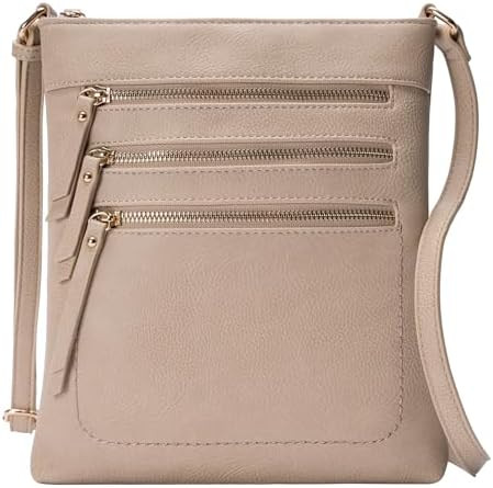 Solene Crossbody Bag Functional Multi Pocket Messenger Purse Top Zip Closure Shoulder Handbag Wit... | Amazon (US)