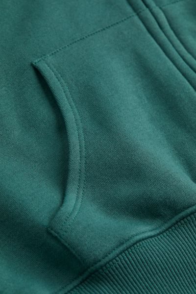 Hooded Crop Sweatshirt Jacket | H&M (US + CA)