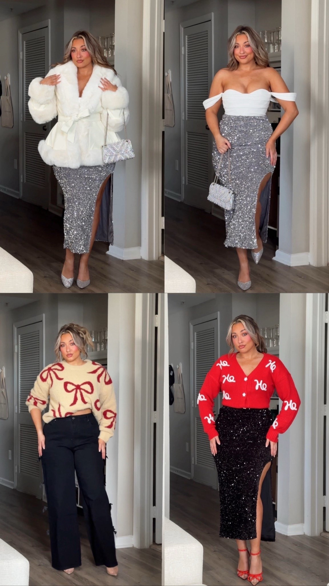 Walmart holiday outfits that look designer without the price tag 🎄✨ Affordable holiday fashion, cozy winter looks, and glam party outfits! These are selling fast so don’t wait!

I’m wearing a medium (US6) in the tops and large in the bottoms (everything is stretchy) 

#WalmartFinds #WalmartFashion #HolidayOutfits #HolidayStyle #AffordableFashion #WinterOutfits #LTKFinds #LTKSale #BudgetStyle #LookForLess #HolidayHaul #HolidayOOTD #LTKCyberWeek

Comment SHOP below to receive a DM with the link to this post on my LTK ⬇ https://liketk.it/5CDYB #ltkholiday #ltkootd

#LTKHoliday #LTKootd #LTKMidsize