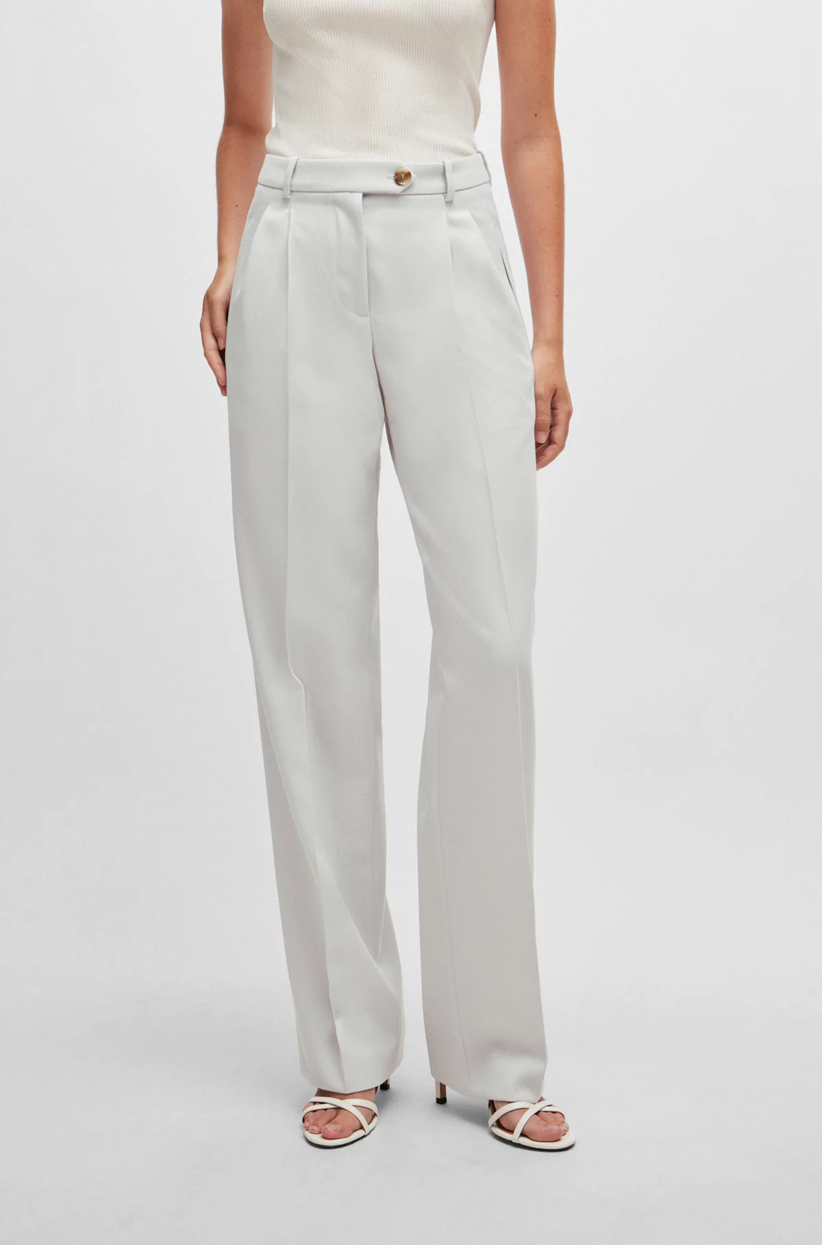 Formal trousers in a heavyweight wool blend | Hugo Boss (US)