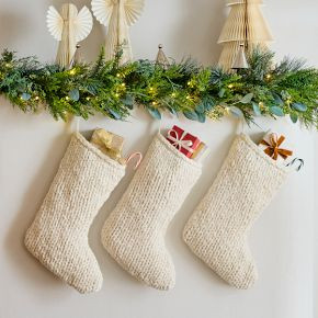 Chunky Alabaster Knit Stocking | West Elm (US)
