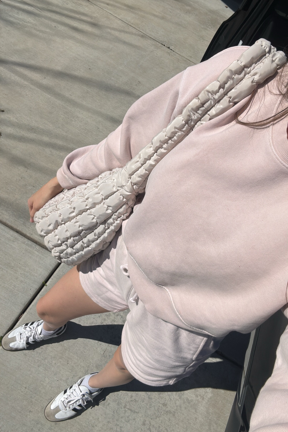 Lounge set, mom outfit, wfh outfit, matching set, shorts set, sweat shorts