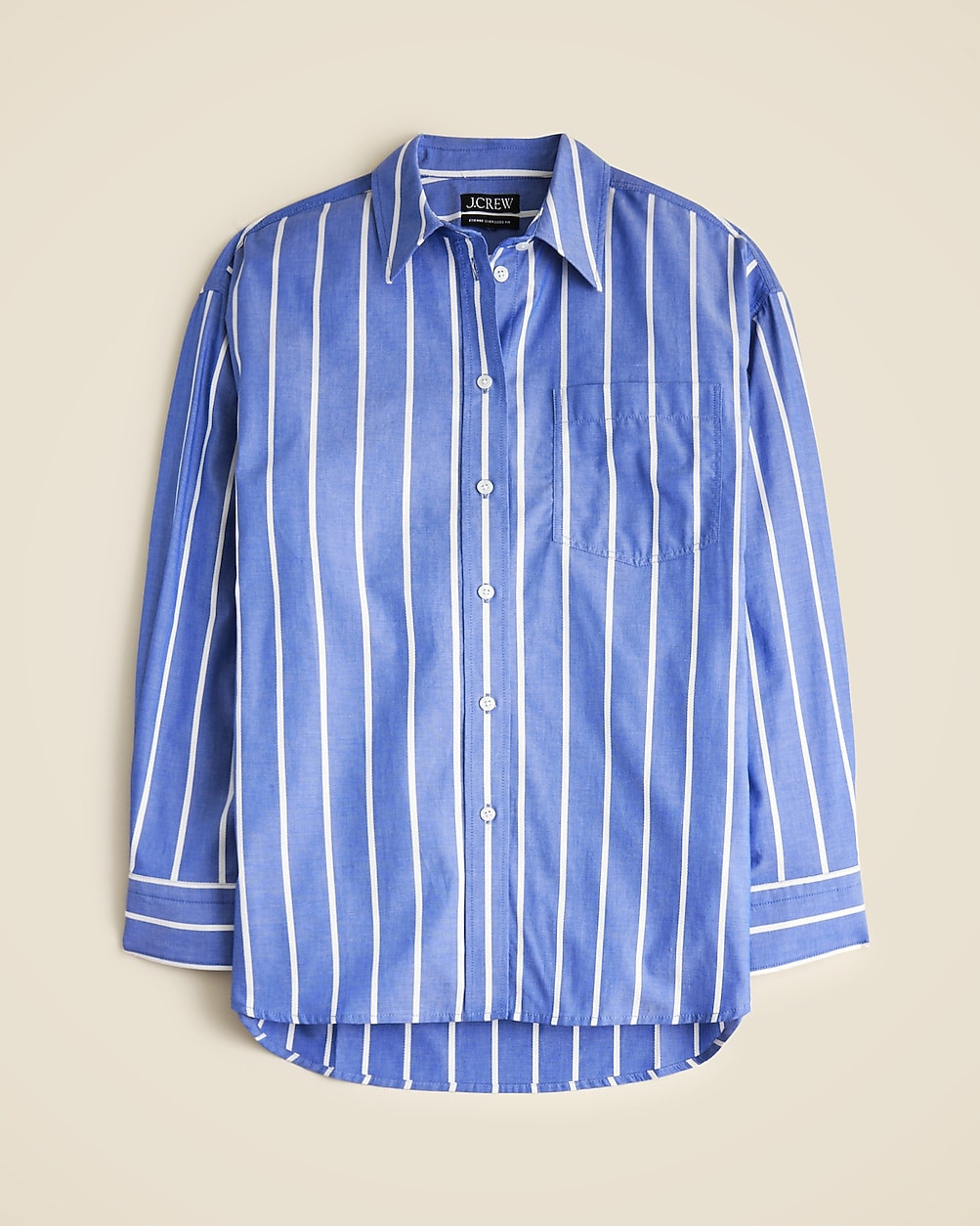 Étienne oversized shirt in dobby stripe | J. Crew US