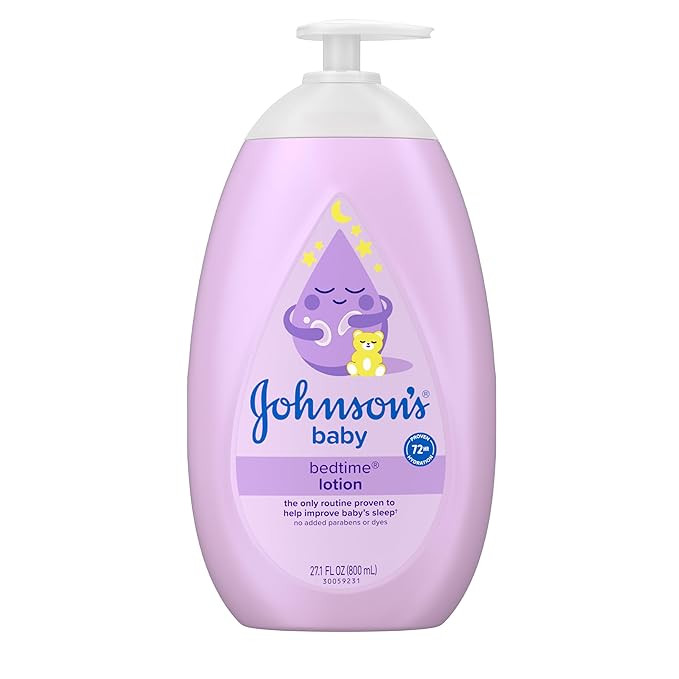 Johnson's Baby Bedtime Lotion, Soothing NaturalCalm Aromas, Gentle Nighttime Baby Lotion, Helps R... | Amazon (US)