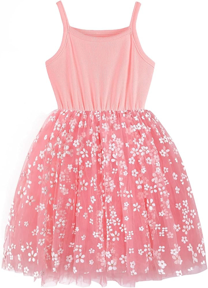 Baby Girls Tutu Dress Long Sleeve Toddler Sleeveless Princess Tulle Sundress | Amazon (US)