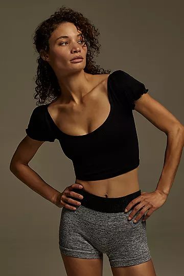Happiness Runs Puff Sleeve Crop | Free People (Global - UK&FR Excluded)