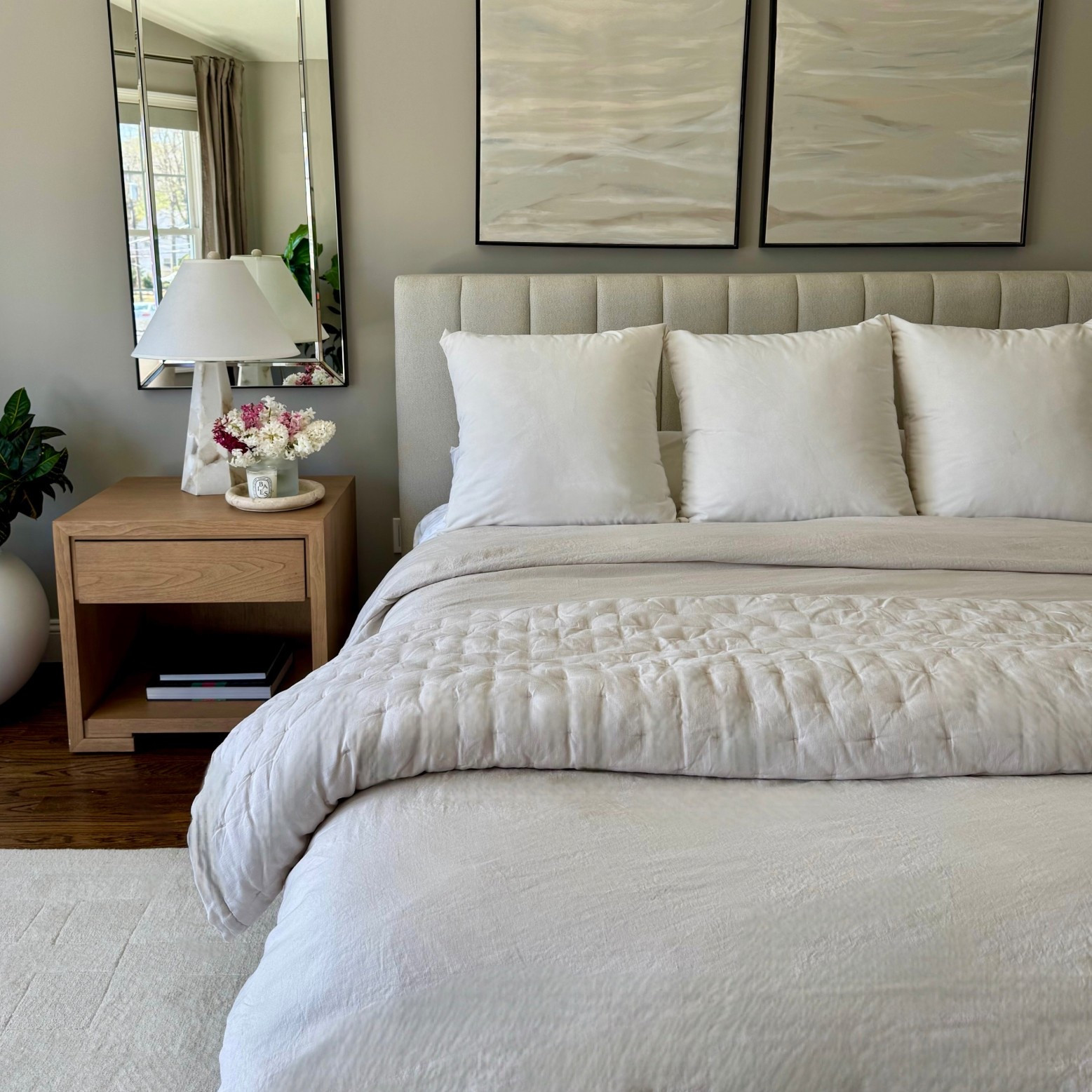 Master bedroom new bedding. Linen duvet, quilt, bamboo sheets, oversized euro pillows

#bedding #bedroom #sheets #duvet #masterbedroom

#LTKgrwm #LTKSeasonal #LTKHome