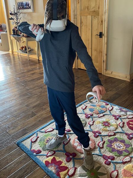Brady’s ootd … typically in a kids size 14/16… Brady is now obsessed with Lululemon… wearing a size xs.  Also he wants Hey Dudes so bad but his feet aren’t quite big enough… these shoes have the same look and fit his size 6 feet

#LTKfit #LTKkids #LTKmens