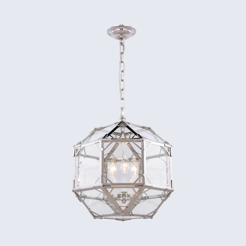 Collins 3 - Light Unique Geometric Chandelier | Wayfair North America