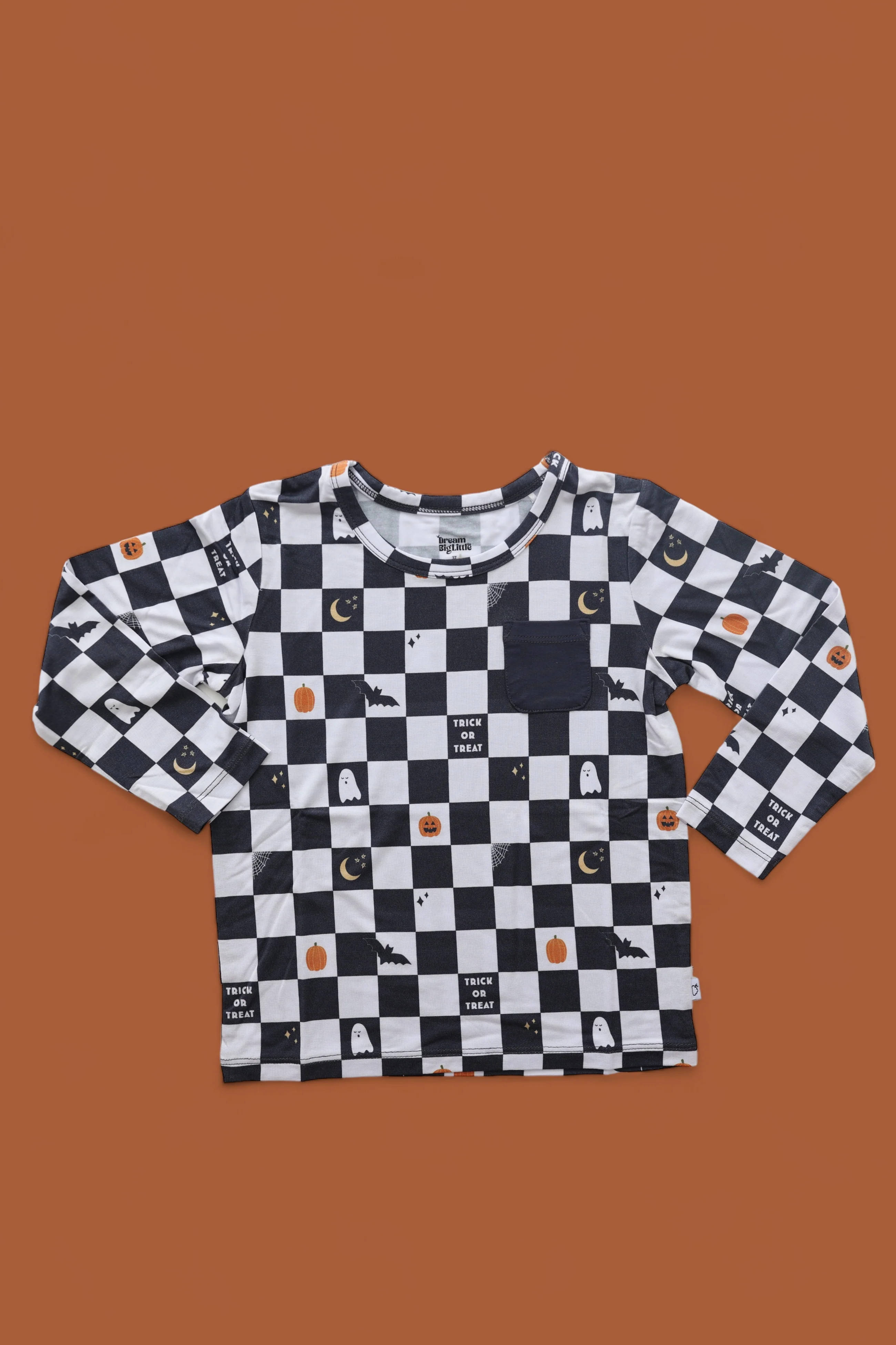 BOO CREW CHECKERS DREAM POCKET TEE | DREAM BIG LITTLE CO