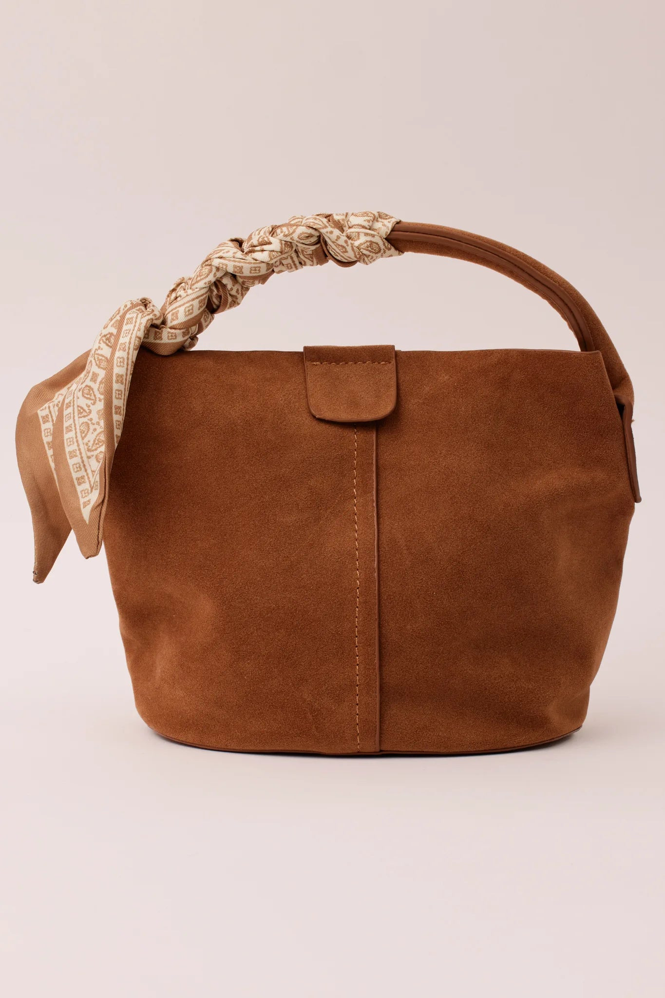 Serena Bag, Suede- Taupe | Avara