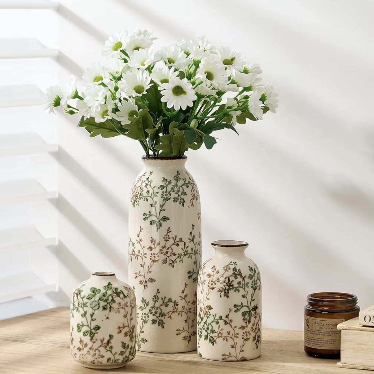 What a gorgeous home decor set of vases for your home! Under $50

#LTKSeasonal #LTKHome #LTKSaleAlert
