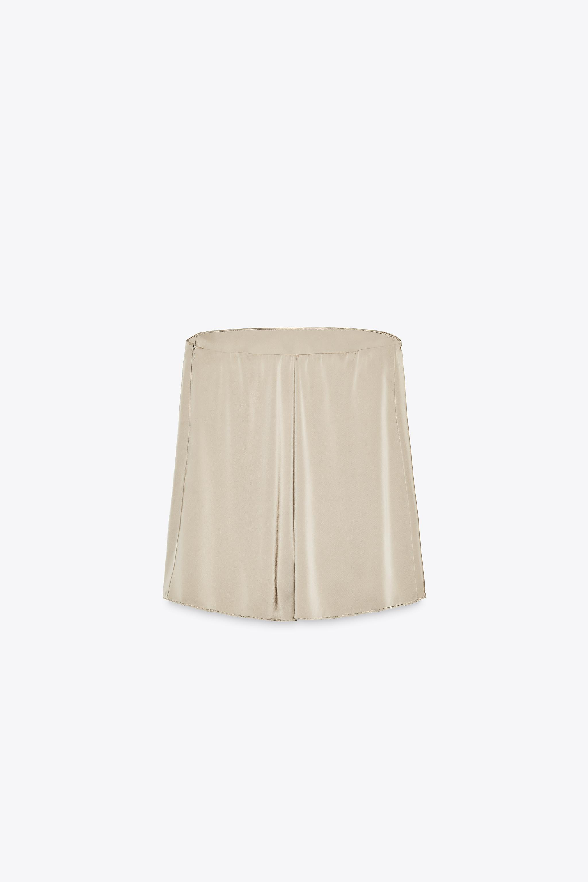 STRAPLESS SATIN EFFECT TOP | Zara US