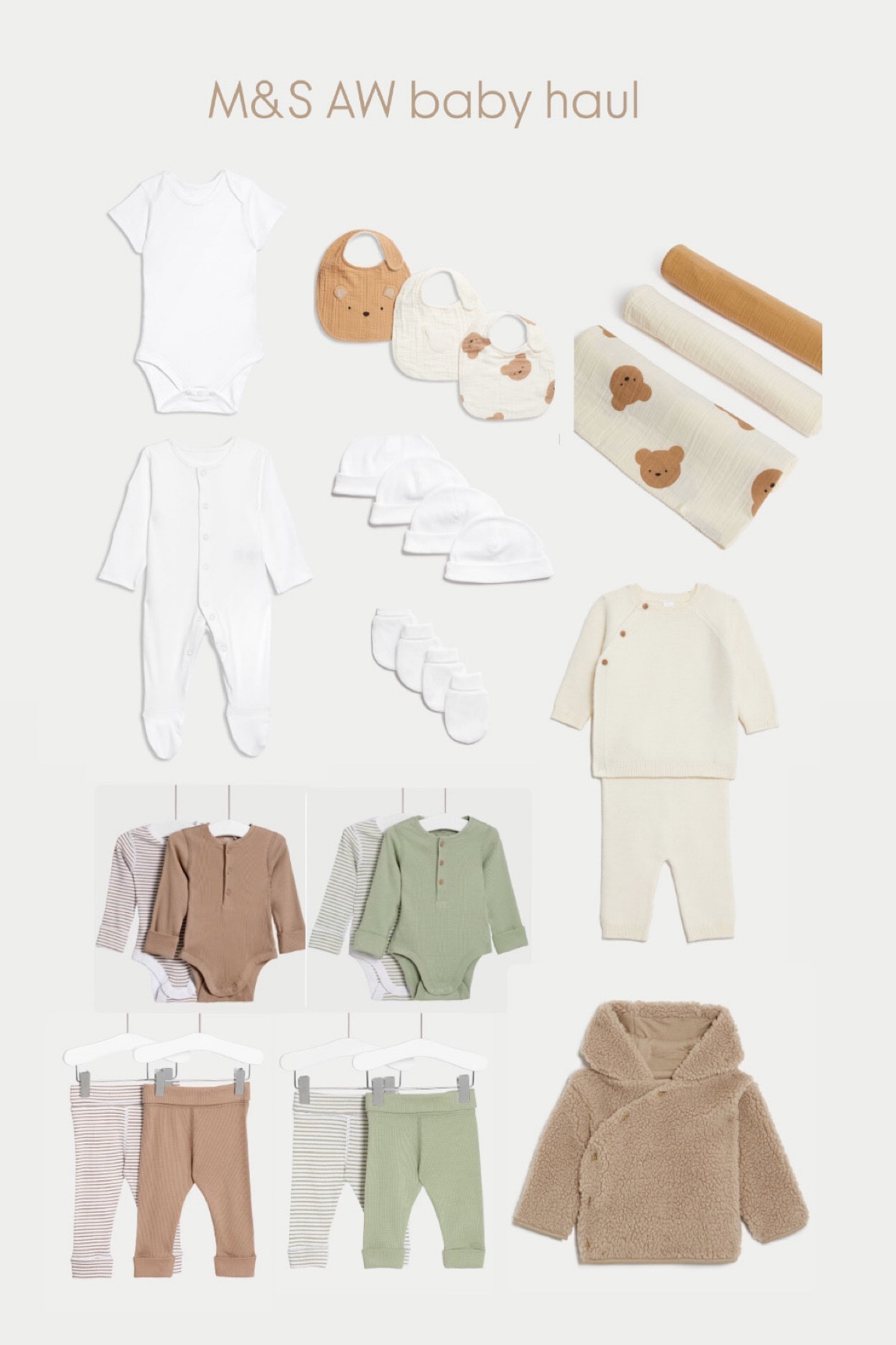 M&S AW baby haul 🍼

I had a 20% off M&S voucher so we picked up a few baby clothes and accessories. We’ve bought different sizes in the outfits. We’re not finding out the gender of the baby so keeping the colour scheme very neutral 🫶🏼



#LTKmaternity #LTKbaby #LTKeurope