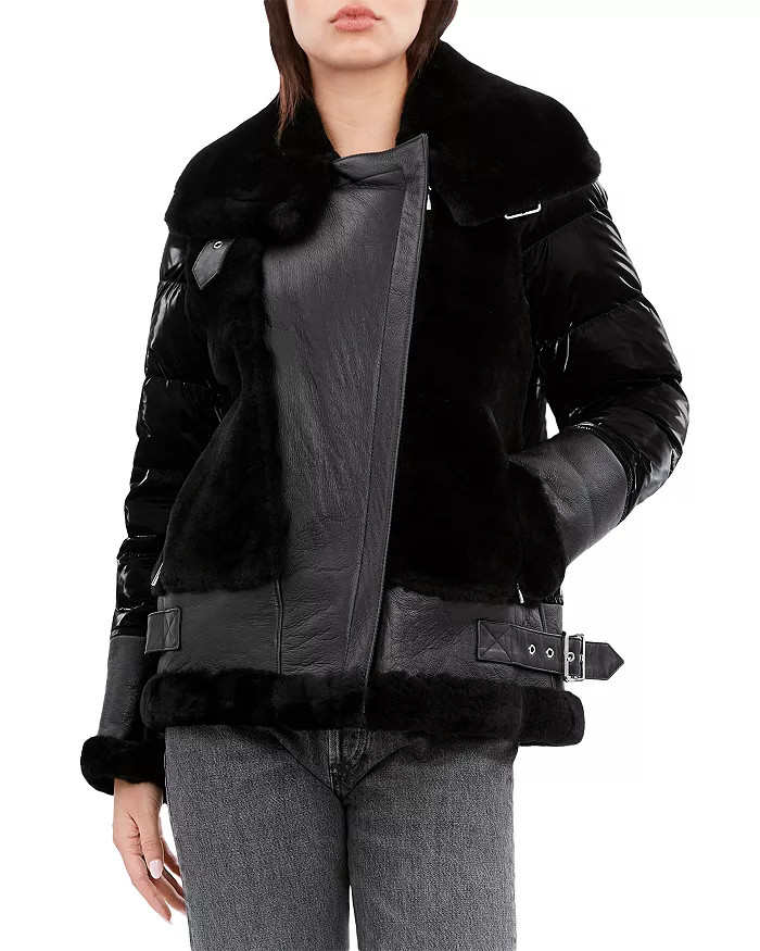 Mel Shearling Panel Down Puffer Coat | Bloomingdale's (US)