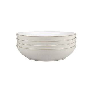 Denby Natural Canvas White Pasta Bowl (Set of 4)-CNV-052/4 - The Home Depot | The Home Depot