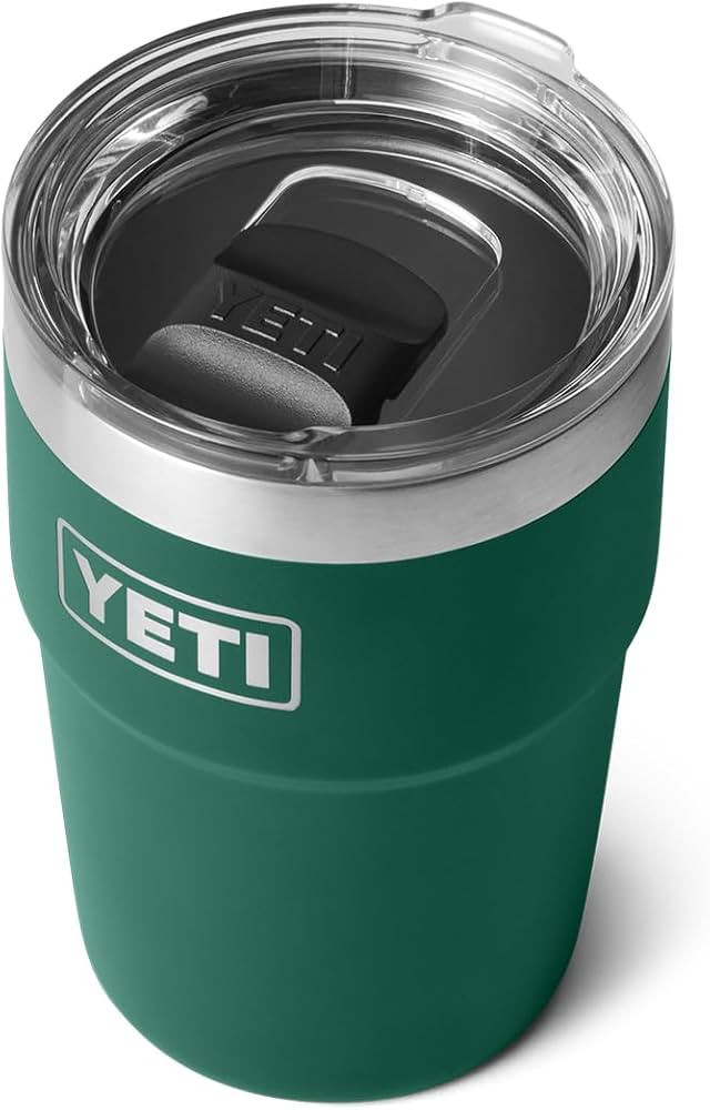 YETI Rambler 16 oz Stackable Tumbler, Vacuum Insulated, Stainless Steel with MagSlider Lid | Amazon (US)