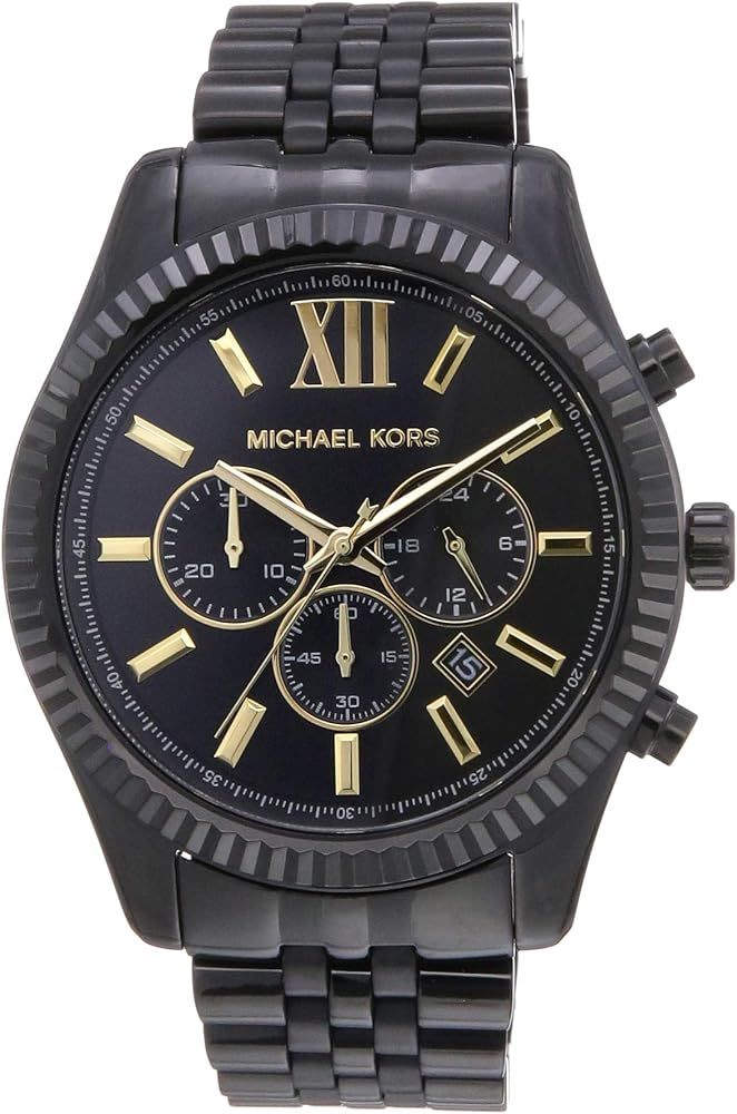 Michael Kors Lexington Chronograph Stainless Steel Watch | Amazon (US)