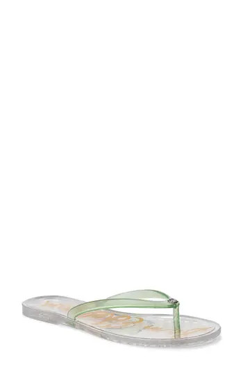 Sam Edelman Dean Flip Flop in Clear Green at Nordstrom Rack, Size 8 | Nordstrom Rack