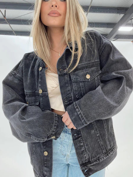 Black Oversized Claudia Jacket | Lane 201 Boutique