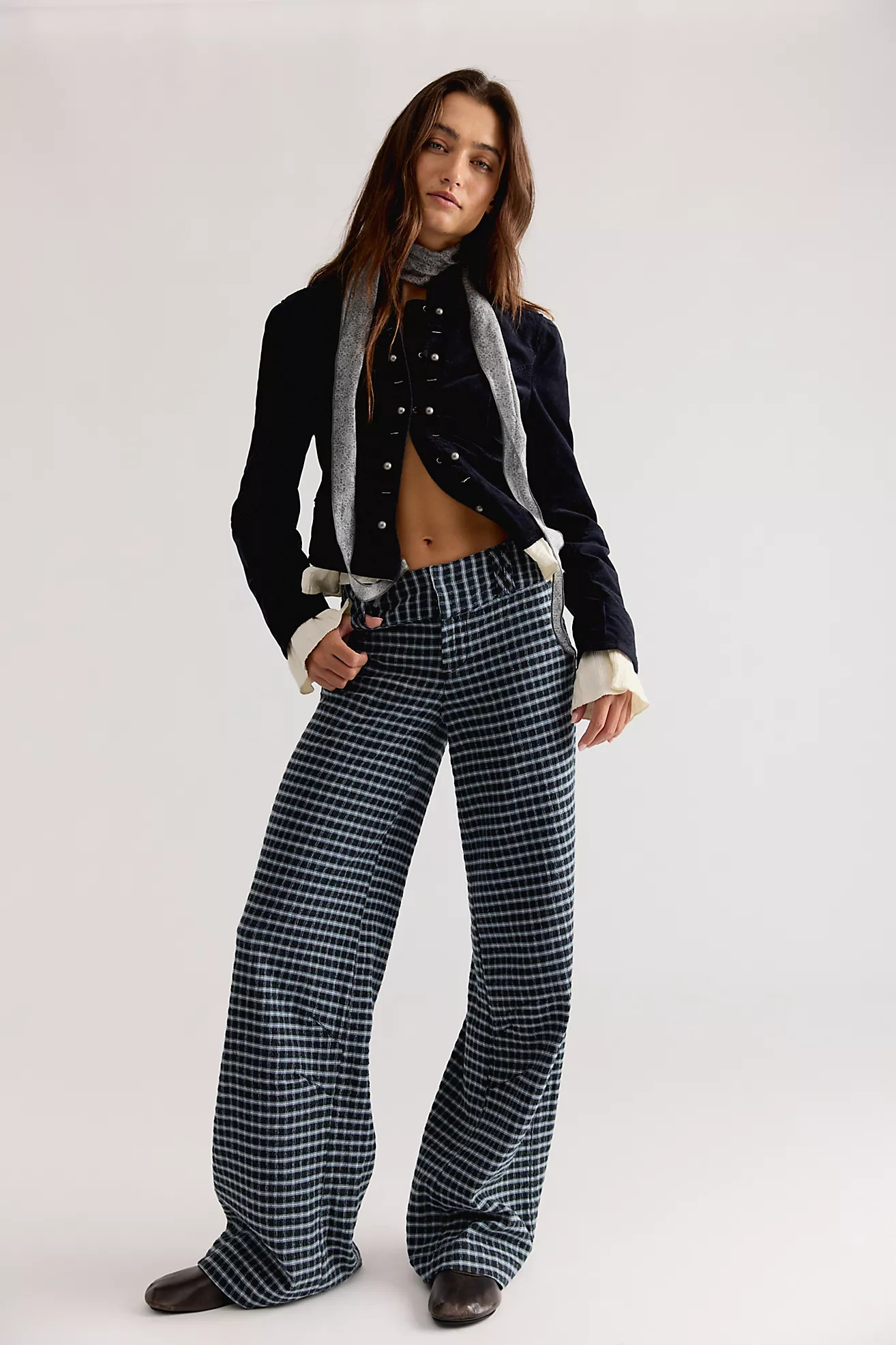Time Flies Low-Rise Clean Trousers | Free People (Global - UK&FR Excluded)