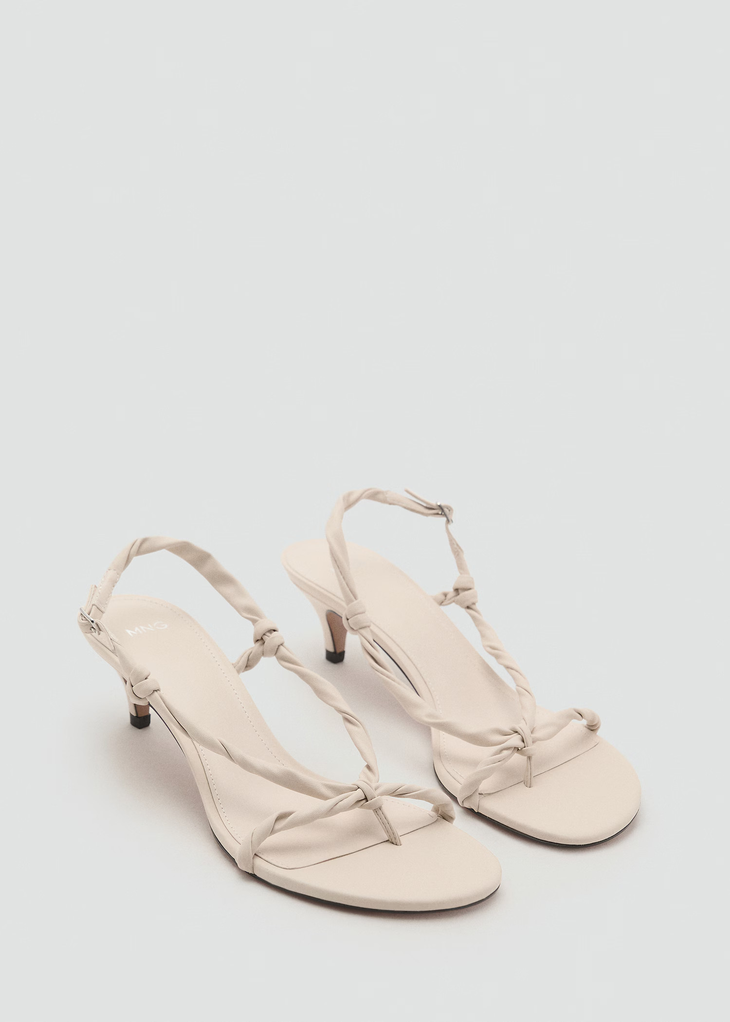 Ruched strips sandals - Women | MANGO USA | Mango (US/MX/AU)