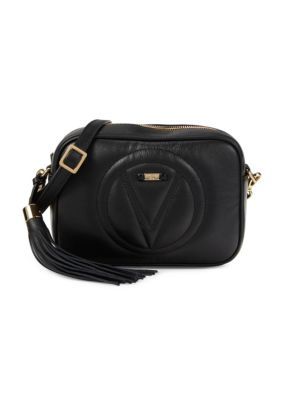 Valentino by Mario Valentino Mia Logo Leather Shoulder Bag on SALE | Saks OFF 5TH | Saks Fifth Avenue OFF 5TH