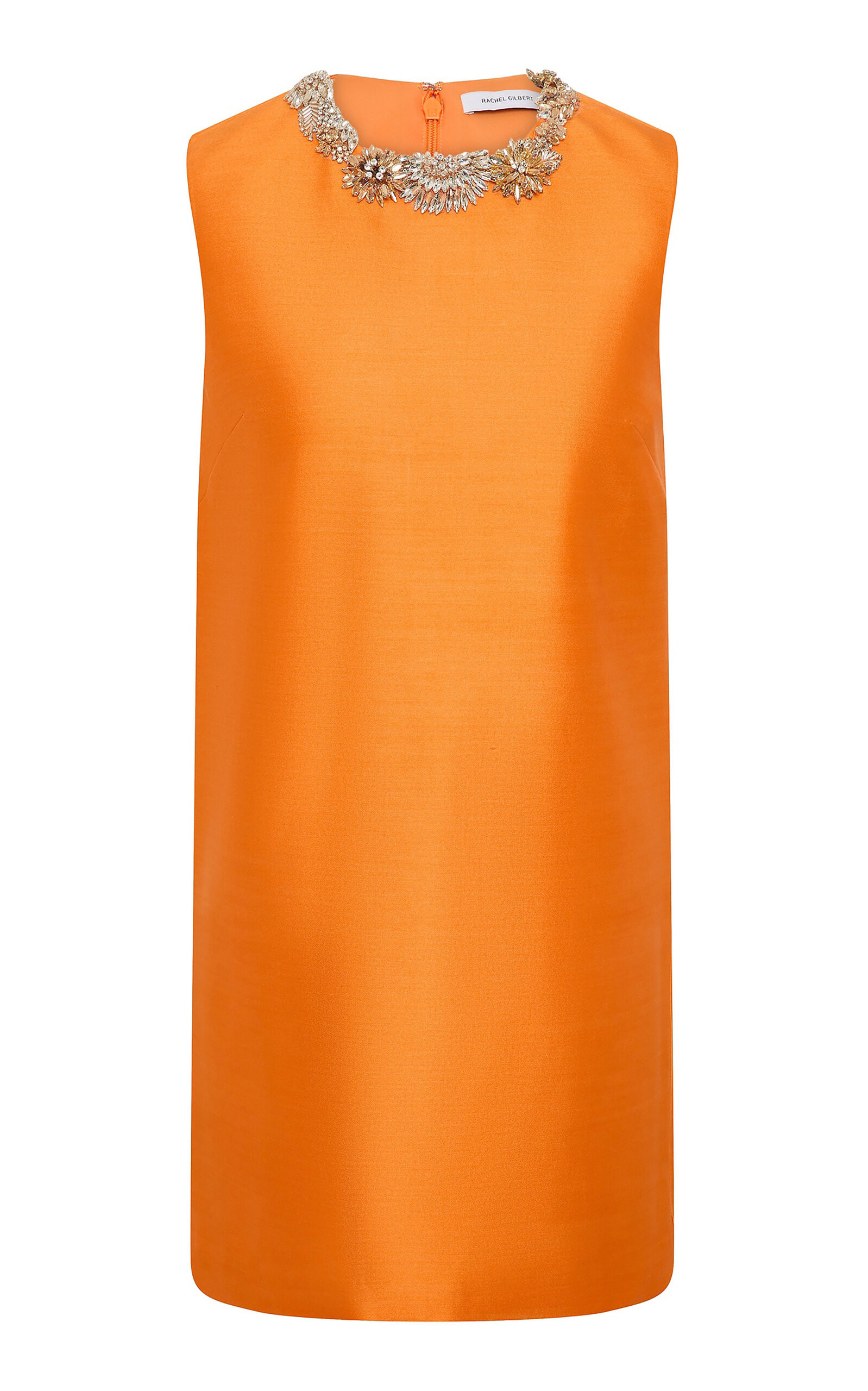 Ludovica Embellished Wool-Silk Mini Shift Dress | Moda Operandi (Global)