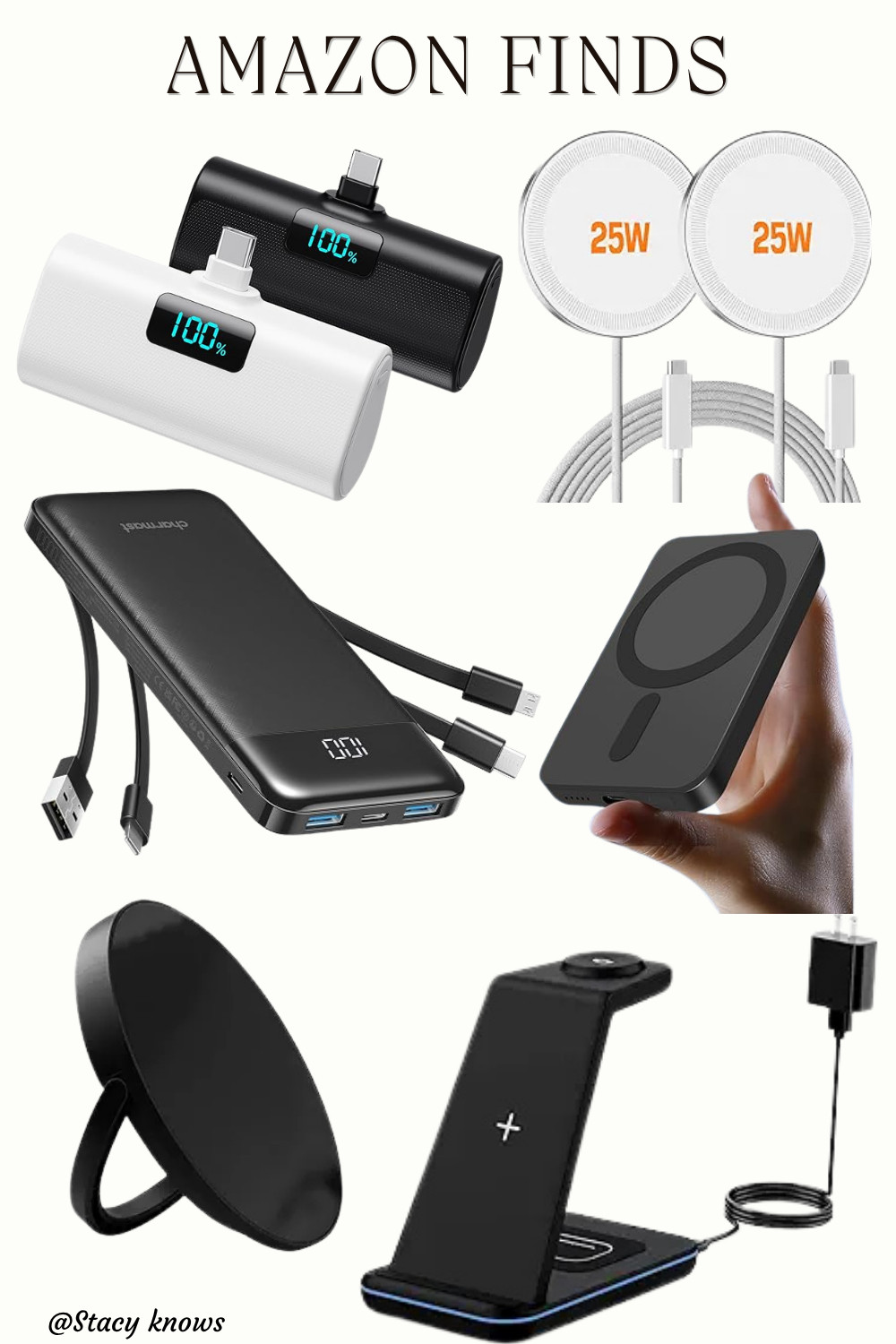 Never get caught at 1% again! 🔋 These portable and wireless chargers from Amazon are absolute game-changers for keeping your devices powered up on the go. From sleek magnetic power banks that snap right onto your phone to multi-device travel pads, these essential tech finds keep your setup tangle-free and fully charged wherever your day takes you.
#AmazonFinds #AmazonTech #PortableCharger #WirelessCharger #TechMustHaves #TravelEssentials #AmazonMustHaves #EverydayEssentials #LTKtech #LTKfinds 

 #LTKstorytime #LTKSaleAlert #LTKTravel