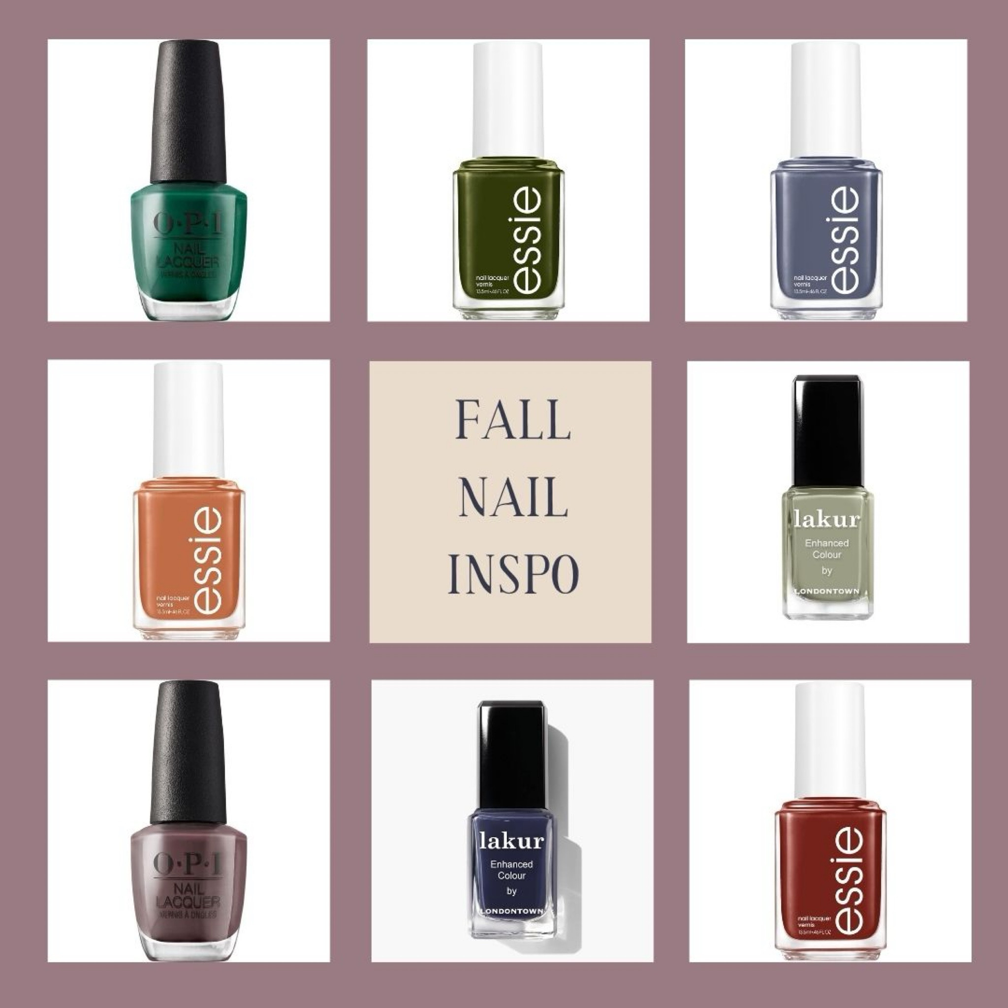 Fall nail colors to try from OPI, Essie, & Lakur by Londontown 🍂 autumn inspired nail polishes for your next manicure!


#LTKSeasonal #LTKStyleTip #LTKBeauty