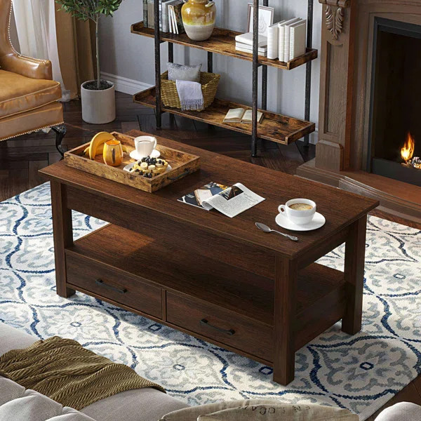 Eoghan Lift Top Coffee Table with 2 Drawers | Wayfair North America