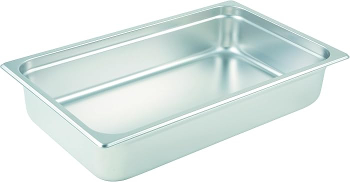 Winco Anti-Jamming Steam Pan, Full-Size x 4-Inch,Stainless Steel,Medium | Amazon (US)