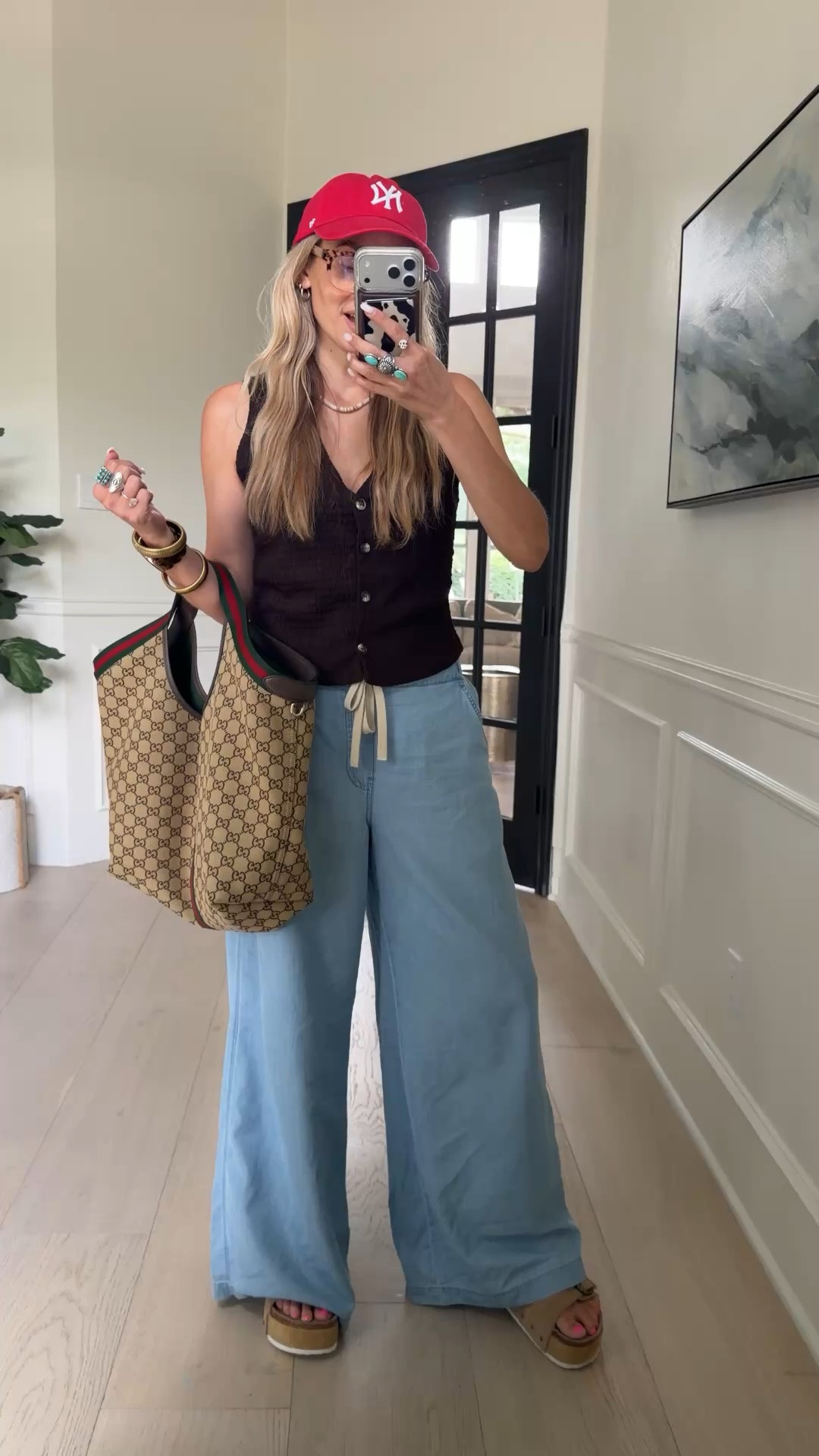 The viral Walmart wide leg jeans that feel like SWEATPANTS 👏🏼👏🏼👏🏼 

Wearing size s / my tts

#LTKgrwm #LTKmomlife #LTKootd