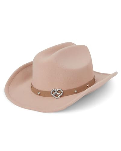 The Children's Place Girls' Fashion Hats, Pink Cowgirl, S/M(4-7YR) | Amazon (US)