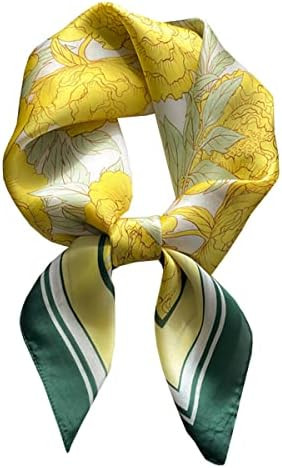 Sciarpa in Chiffon seta Foulard Scialle Quadrato Fazzoletti Da Testa Tutte Le Stagioni da Donna F... | Amazon (IT)