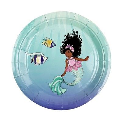 Anna + Pookie 7" Mermaid  Paper Party Plates 8 Ct. | Target