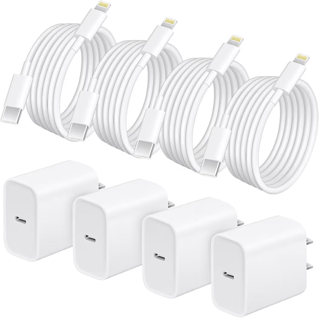 i Phone Charger Fast Charging, 4 Pack 20W Fast Charger i-Phone with 6 FT USB C Charger Cord, IP14... | Amazon (US)
