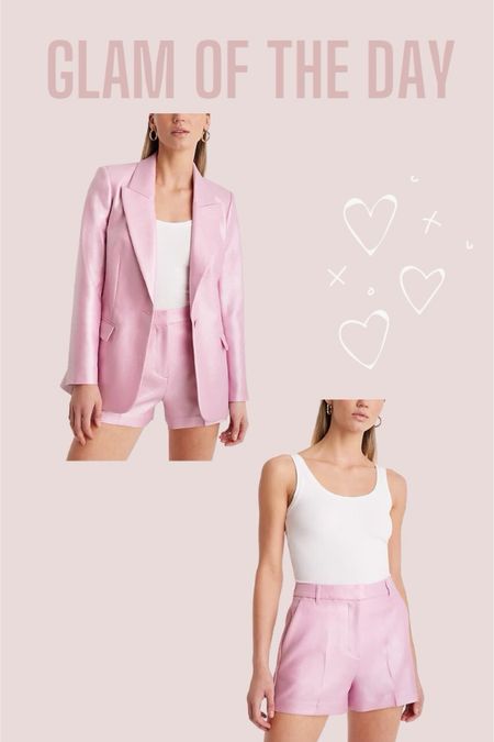 Loving this pink blazer and short set from Express 🩷



#LTKstyletip #LTKworkwear