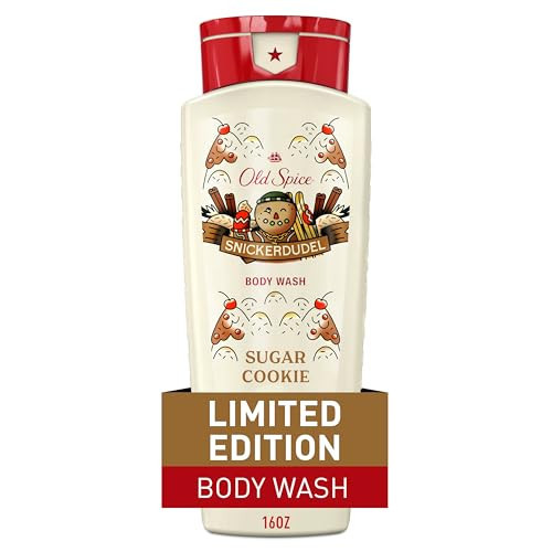 Old Spice Body Wash for Men, Holidudes Limited Edition, 24/7 Holiday Freshness, Lasting Scent and Rich Lather, Stocking Stuffer, Snickerdudel Sugar Cookie Scent, 16 fl oz | Amazon (US)