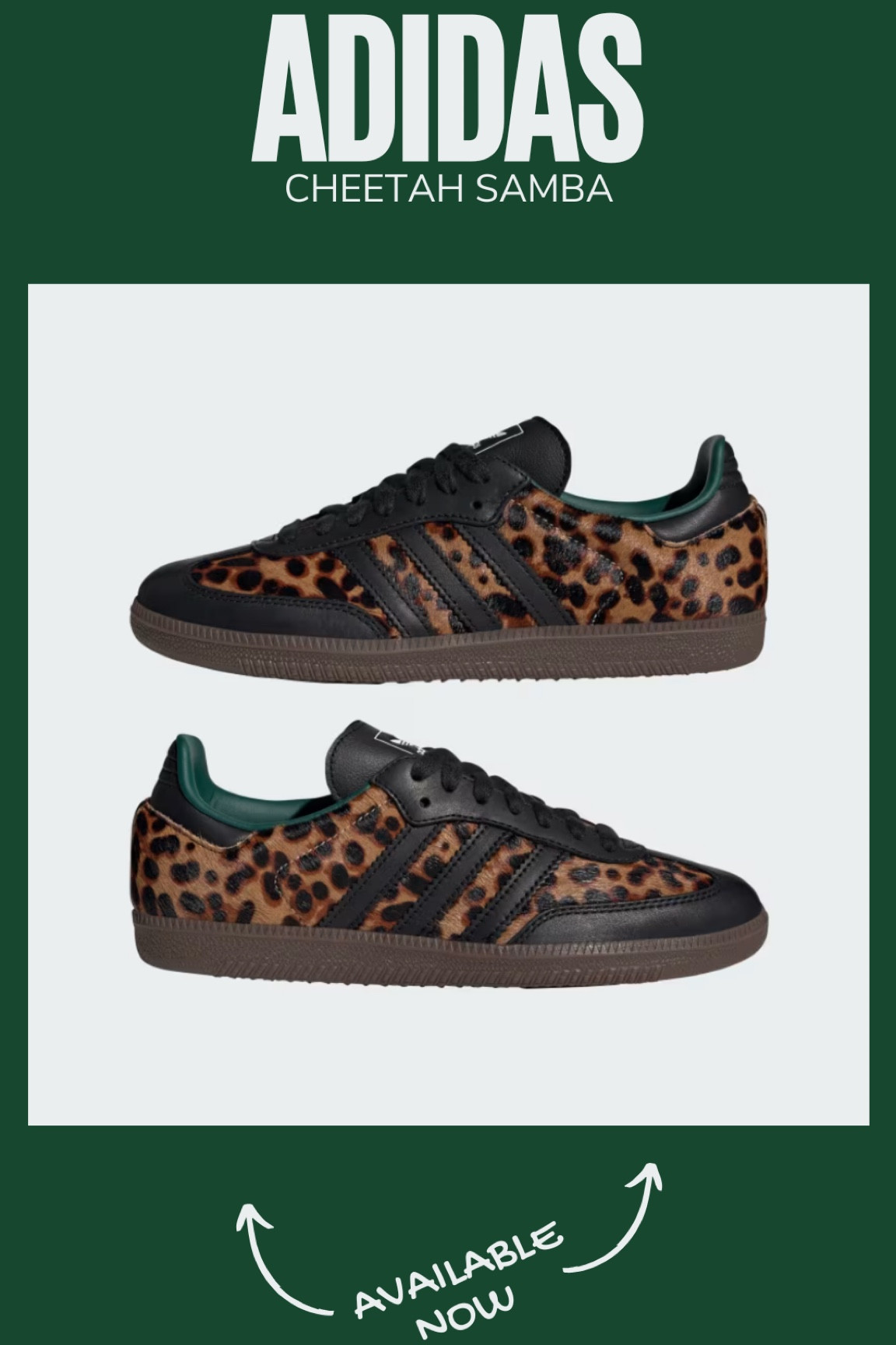 Highly sought after adidas samba cheetah