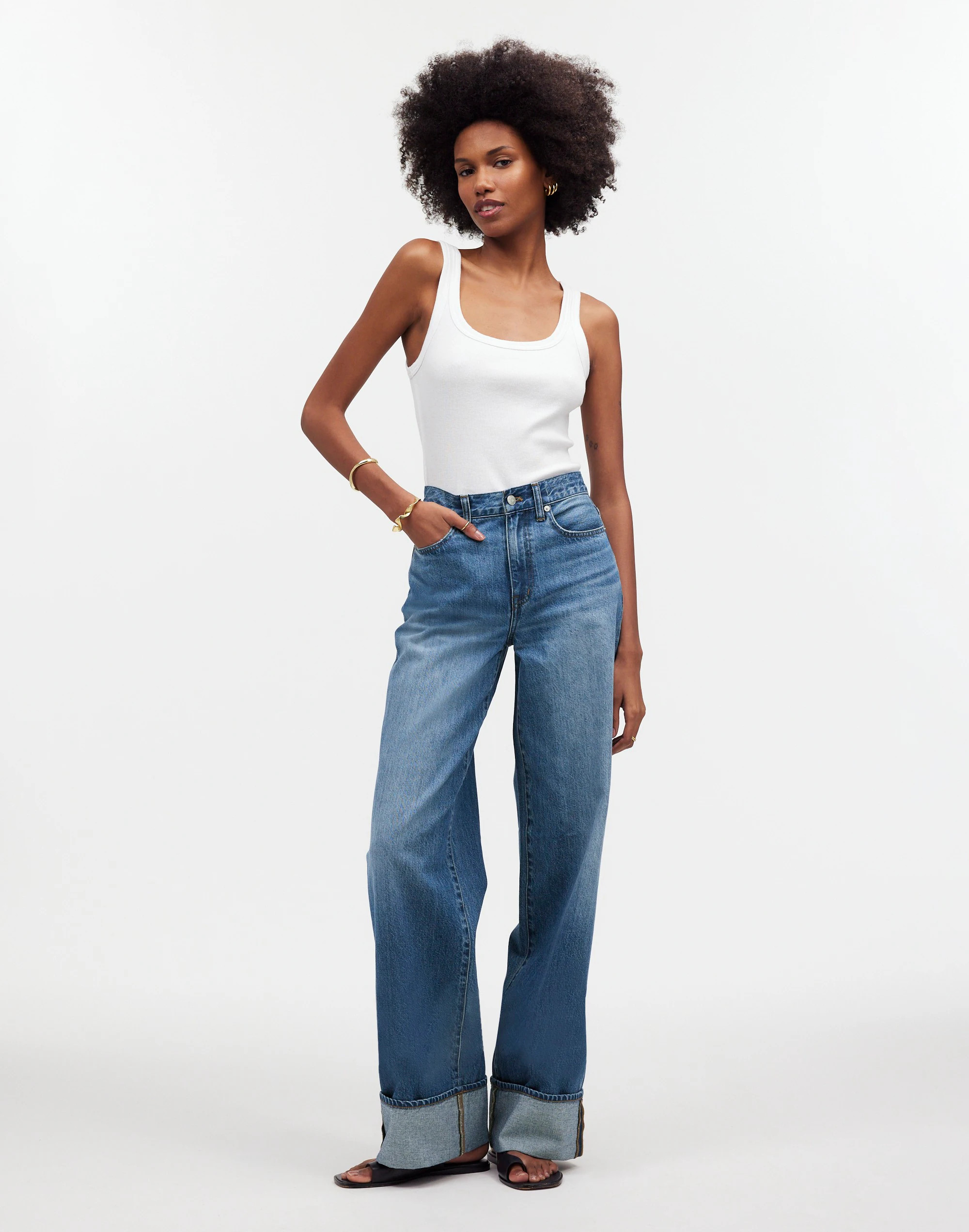 Superwide-Leg Jeans in Fannin Wash | Madewell | Madewell
