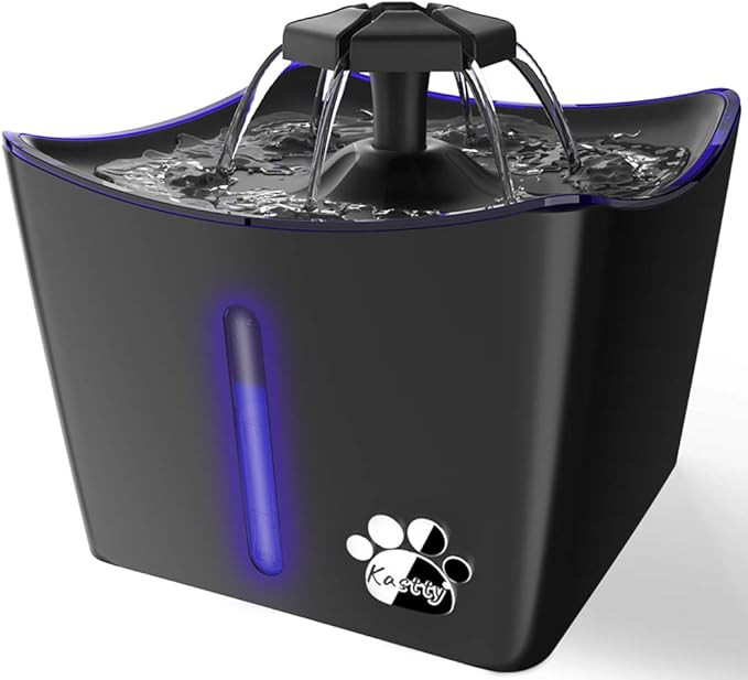 Cat Water Fountains, 3L/101oz Pet Water Fountain, Whisper Quiet Cat Drinking Fountain, Kitty Wate... | Amazon (US)