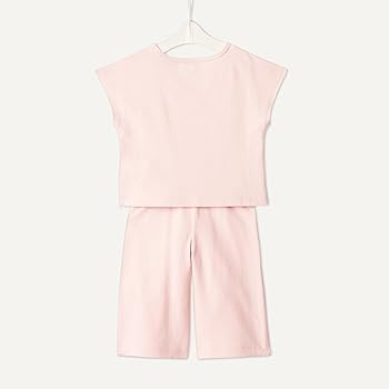 Amazon Essentials x Sofia Grainge Toddlers and Baby Girls' Cotton Pique Short Sleeve T-Shirt & Pa... | Amazon (US)