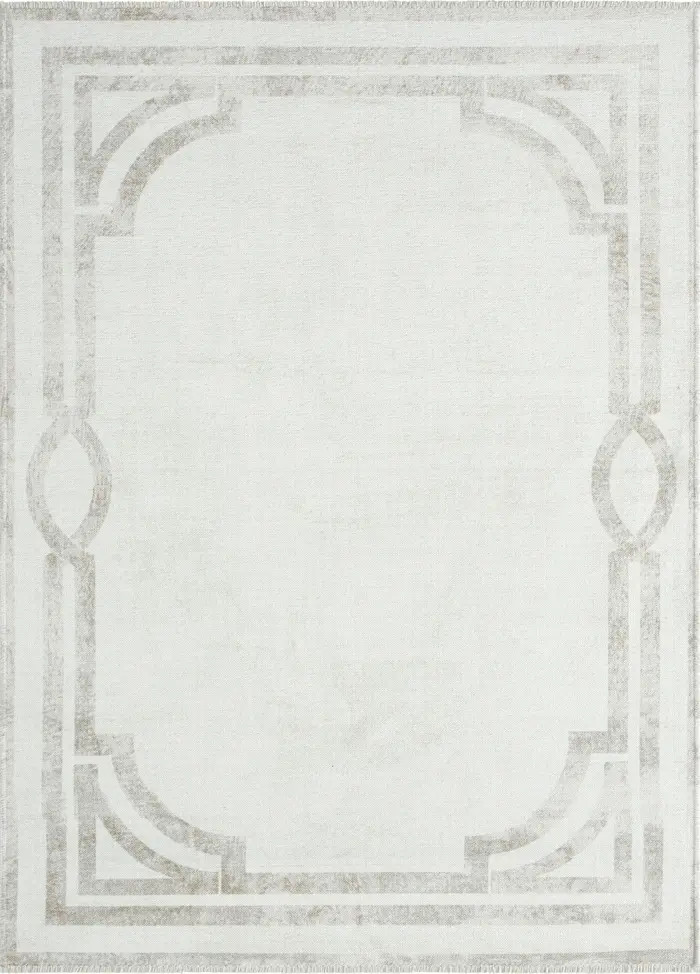 Angelica Taupe Printed Chenille Area Rug | Nordstrom Rack