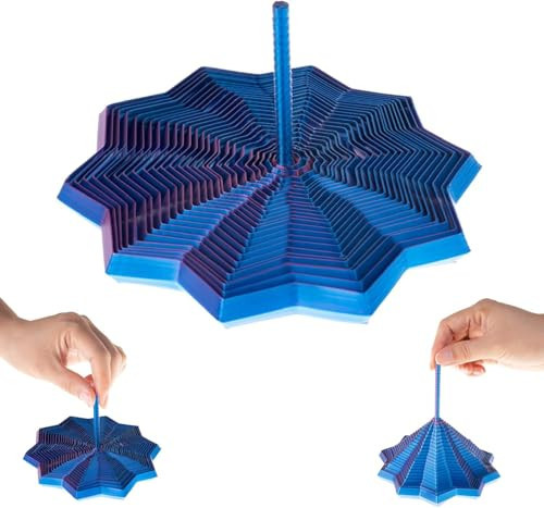 3D Printed Expanded Sensory Fidget Star - Sensory Fidget Star with Handle, Colorful Whirling Spiral Design, 2025 New Star Shaped Fidget Star (Type-D, Small) | Amazon (US)