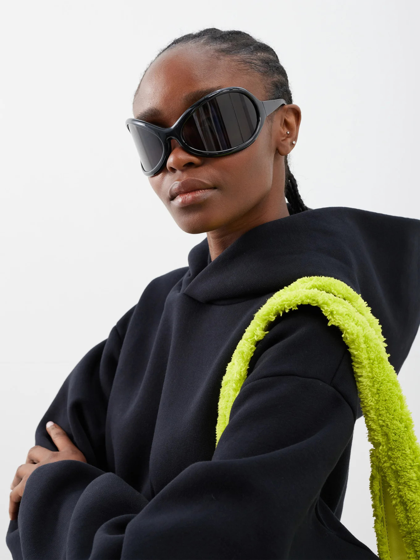 Arcturus oversized acetate wrap sunglasses | Acne Studios | Matches (UK)