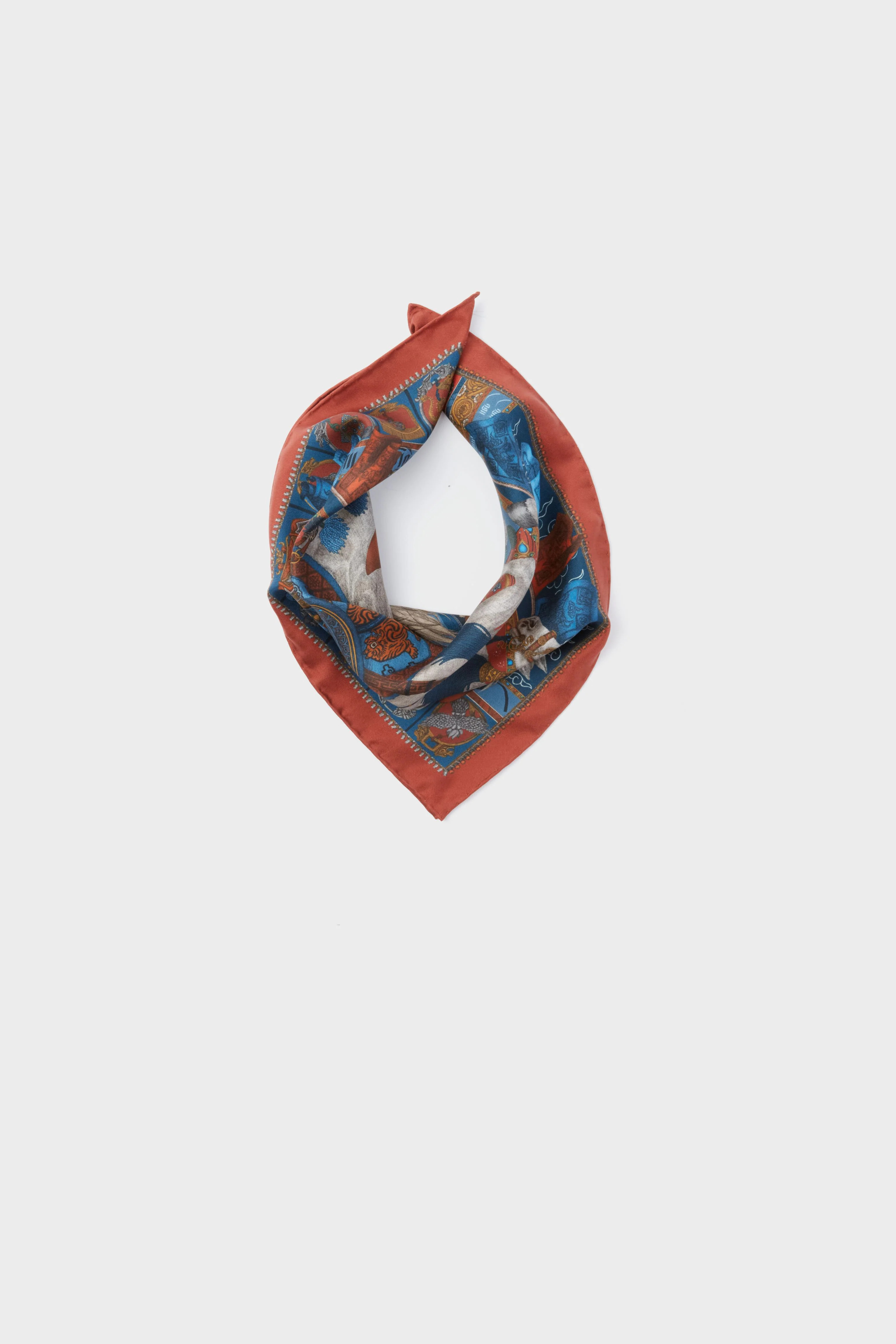 Madder Sky The Wind Horse Small Silk Scarf | Tuckernuck (US)