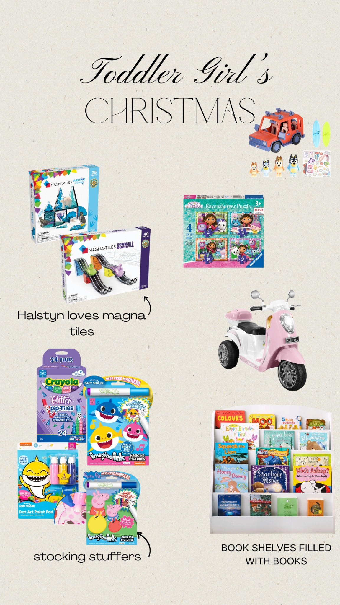 Toddler girls Christmas gift guide 

 #LTKGiftGuide #LTKKids #LTKHoliday